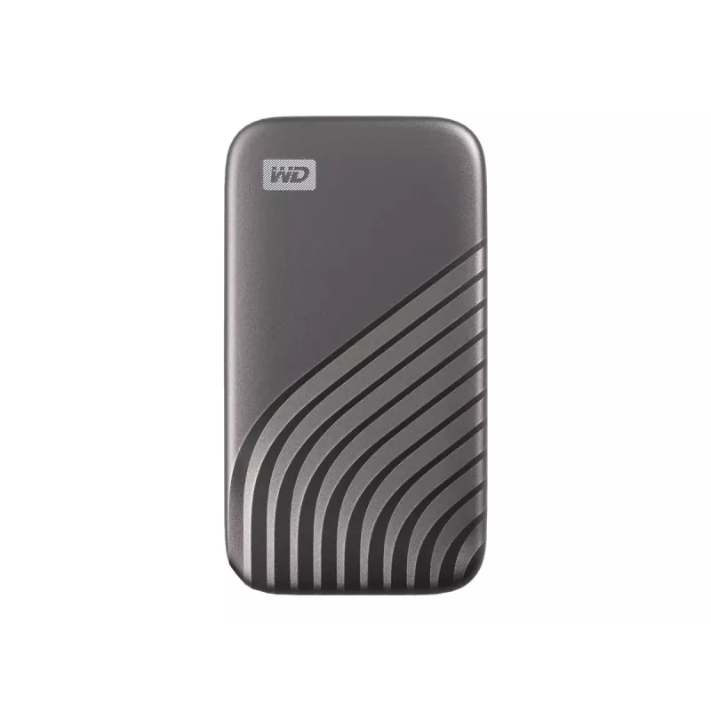 WD My Passport SSD WDBAGF0040BGY - SSD - szyfrowany - 4 TB - zewnętrzny (przenośny) - USB 3.2 Gen 2 (złącze USB-C) - 256-bitowy AES - Szary