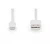 DIGITUS - Kabel Lightning - Lightning (M) do USB (M) - 1,0 m - Podwójna izolacja - Biały - Formowany - do Apple iPad/iPhone/iPod (Lightning) (DB-600106-010-W)