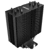 Chłodzenie powietrzne Akasa Alucia H4 12 cm czarno-niebieskie łożysko hydrodynamiczne