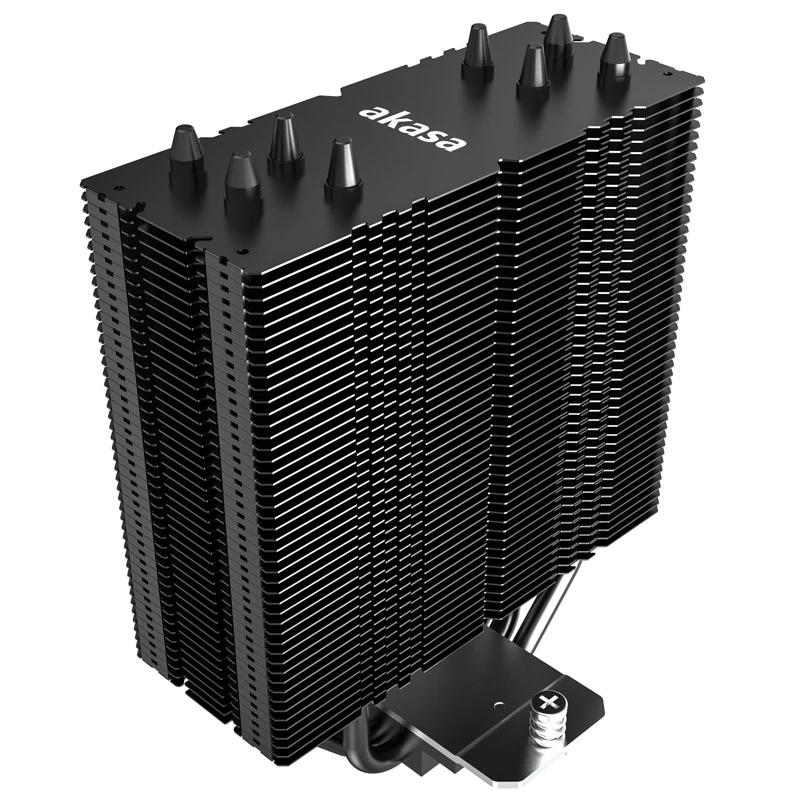 Chłodzenie powietrzne Akasa Alucia H4 12 cm czarno-niebieskie łożysko hydrodynamiczne