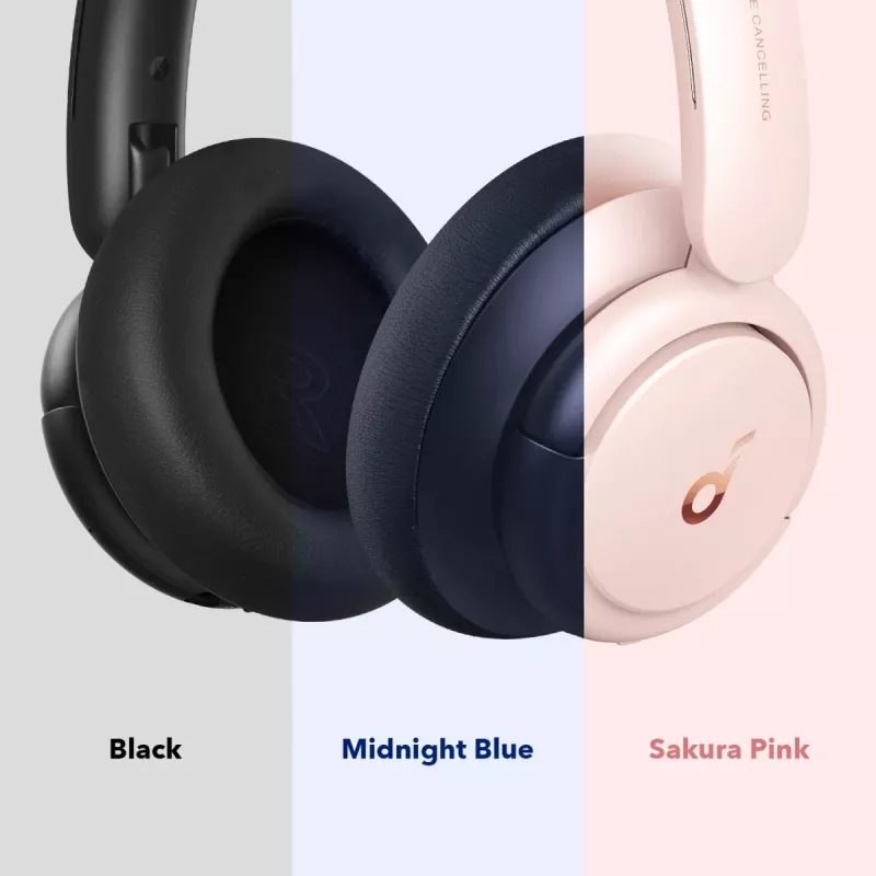Soundcore by Anker Life Q30 Hybrydowe słuchawki z aktywną redukcją szumów, wiele trybów, dźwięk Hi-Res, 40 godzin pracy, wyraźne połączenia, szybkie ładowanie