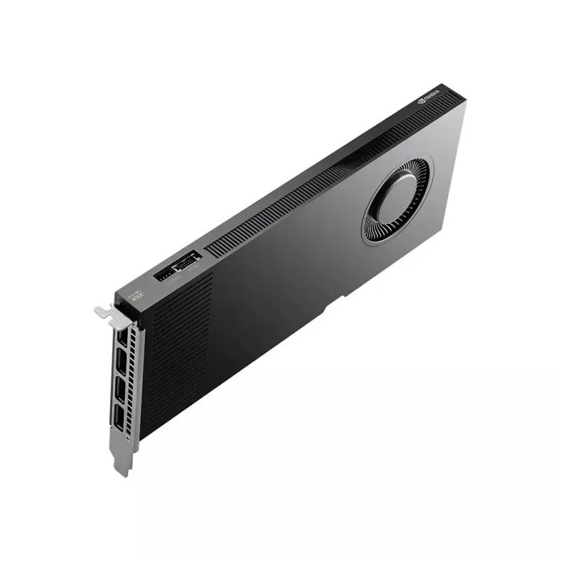 PNY RTX PRO 4000 Blackwell, 24 GB GDDR7 ECC 192-bit, 140W, PCI Express 5.0 x16, 4 x DisplayPort 2.1, wspornik ATX, kabel zasilający 1x CEM5 16-pin, FHML Single Slot, małe pudełko