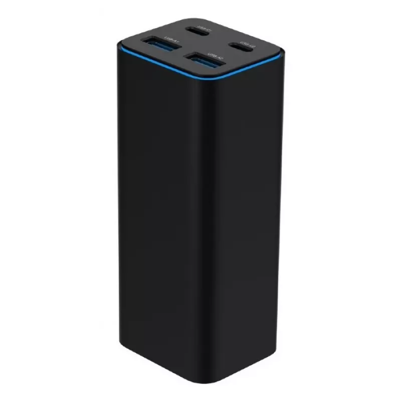Ładowarka Gembird TA-UC-2A2C-PD100-01-BK do laptopa, smartfona, czarna, AC, szybkie ładowanie, do użytku wewnętrznego