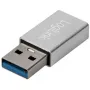 Adapter LogiLink AU0056 USB 3.2 Gen 1 USB Typu-C Żeński Srebrny