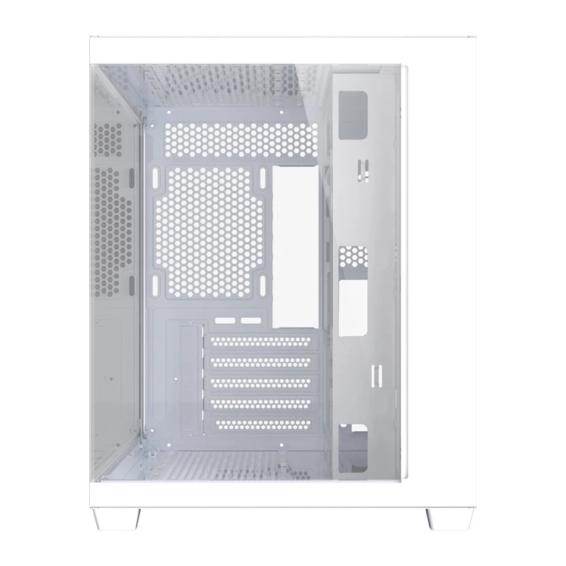 Obudowa komputerowa DarkFlash B275 (biała) mid-tower kompatybilna z ATX, przedni panel I/O, szkło hartowane