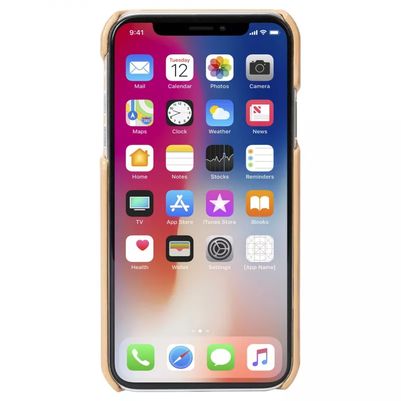 Etui na smartfona Krusell Sunne do Apple iPhone XS — vintage nude