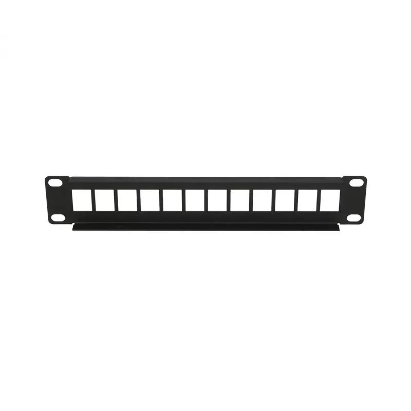 Patch panel Extralink 12-port UTP 10 cali, obudowa metalowa, czarny