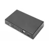 DIGITUS DS-12901 - Przełącznik KVM/Audio/USB - 4K 30 Hz, wejście USB-C/USB/HDMI, wyjście HDMI, sieć