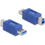DeLOCK 67213 Adapter zmiany płci złącza USB Type-A USB Type-B niebieski