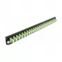 Splice Box Front Panel DeLOCK 19 inch 43362 24 port LC Duplex limegreen
