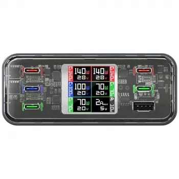 Stacja ładująca 360W 5xUSB-C + 1xUSB-A GaN