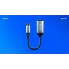 Adapter Savio USB-C (M) HDMI (F), 4K, 60Hz, Aluminium, AK-78