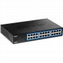 TRENDnet TEG S25D - Switch - 24 x 10/100/1000 - biurkowy, do montażu w szafie - zgodny z TAA (TEG-S25D)