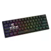 Mechaniczna klawiatura gamingowa SAVIO CzarnyOUT X2 BROWN 61-klawiszowa 60% USB QWERTY RGB Outemu Brown