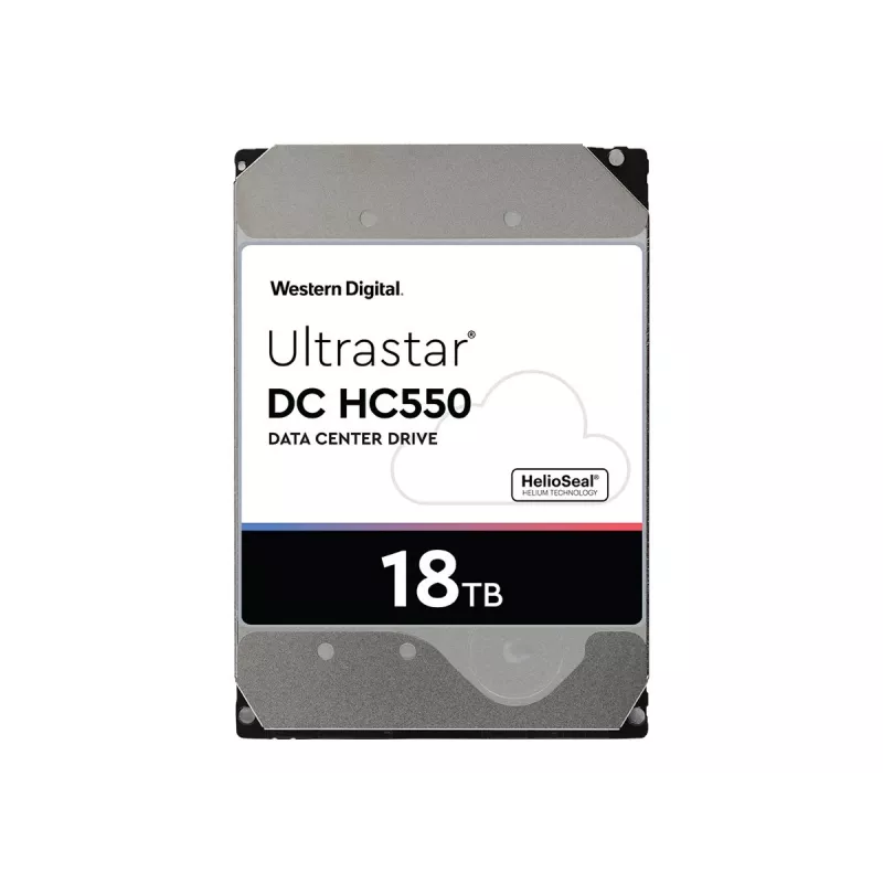 Western Digital Ultrastar DC HC550 18 TB 3,5 cala SAS 12 Gb/s dysk twardy HDD klasy enterprise, 7200 obr./min, 512 MB (0F38353 / WUH721818AL5204)