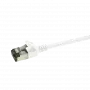 LogiLink Ultraflex SlimLine - kabel krosowy - RJ-45 (M) na RJ-45 (M) - 3 m - 3,8 mm - ekranowany PIMF - CAT 6a - ekranowany, bezhalogenowy, wtryskiwany - biały, RAL 9010