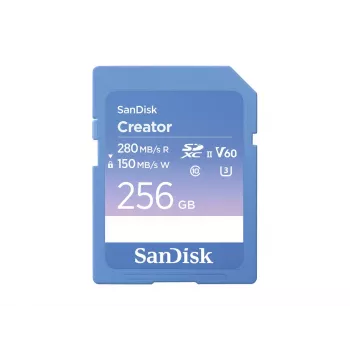 Karta pamięci SanDisk Creator SD UHS-II 256 GB z szybkością transferu do 280 MB/s