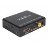 HDMI Stereo / 5.1 Channel Audio Extractor 4K, Adapter czarny