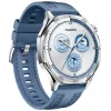 Smartwatch HUAWEI WATCH GT5 46mm — 1,43 cala AMOLED, GPS, 524 mAh, koperta ze stali nierdzewnej, niebieski pleciony pasek
