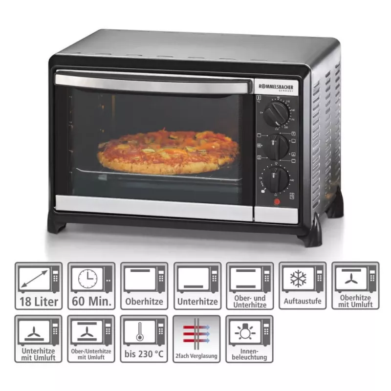 Mini piekarnik Rommelsbacher BG 1055/E
