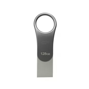 Pamięć USB Silicon Power C80 128 GB USB 3.2 Gen 1 (Type-A / Type-C) tytanowa