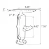 RAM Mounts morski uchwyt elektroniczny RAM-111U, aluminium, czarny