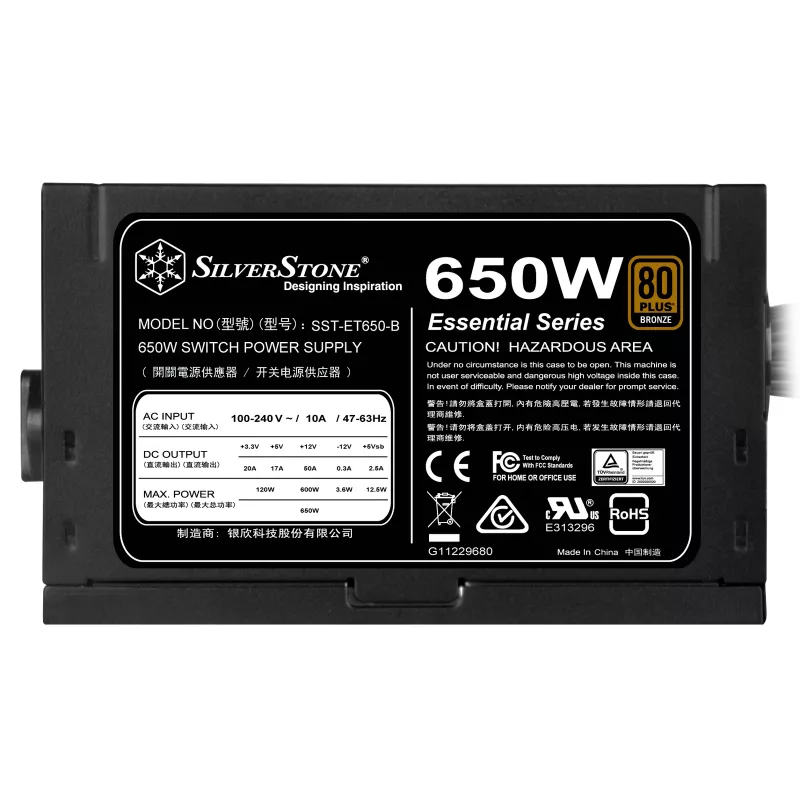 Zasilacz Silverstone SST-ET650-B v1.4 650 W