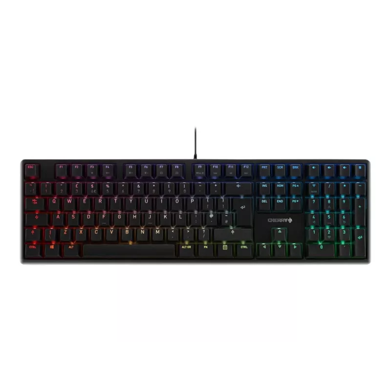 Klawiatura CHERRY G80-3000N RGB Uniwersalna USB AZERTY Czarna
