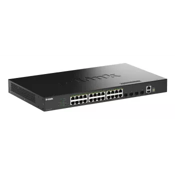 D-Link 28-portowy Gigabitowy Stackowalny Zarządzalny Switch PoE+ z 4 portami 10G SFP+