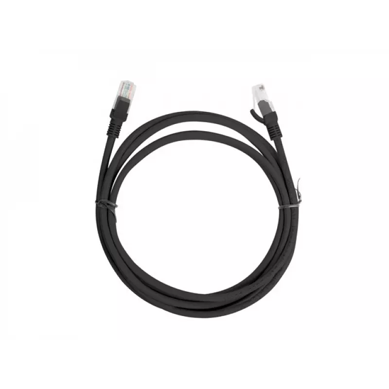Kabel sieciowy LANBERG PCU6-10CC-0200-BK Cat5e U/UTP RJ-45 — 2 m, czarny