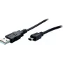 Kabel USB S/CONN 14-16055 USB 2.0 5 m Mini-USB B USB A Czarny