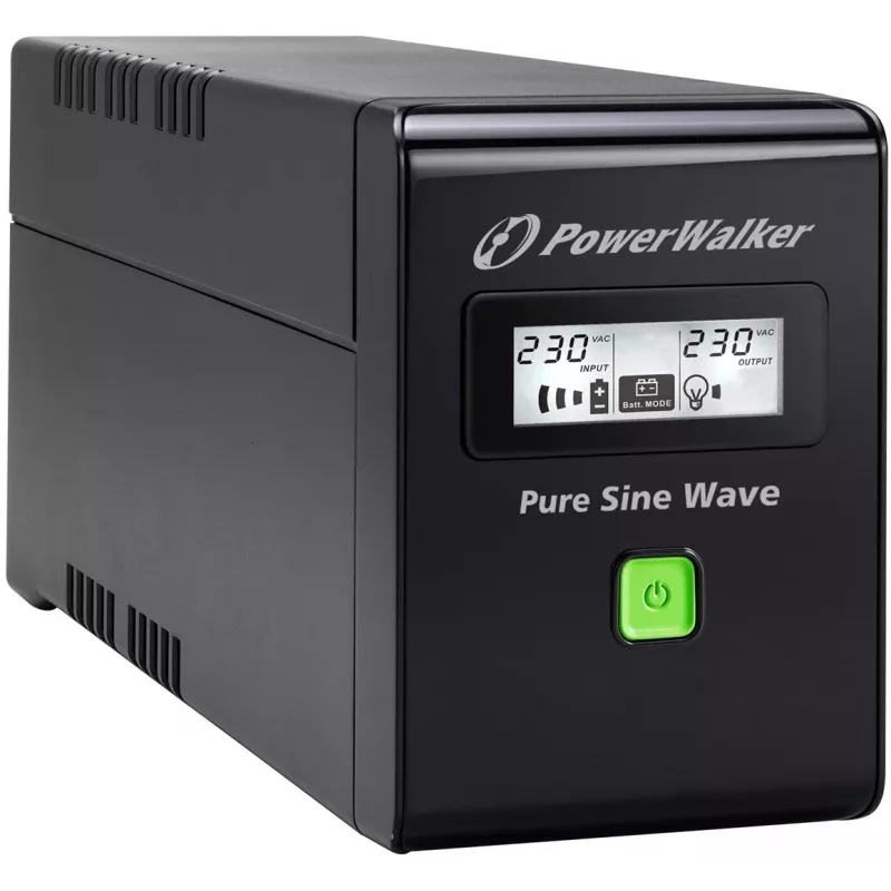 PowerWalker VI 800 SW FR zasilacz awaryjny (UPS) Line-Interactive 0.8 kVA 480 W 2 gniazda wyjściowe