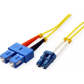 Roline - kabel krosowy - LC Single-Modus (M) na SC Single-Modus (M) - 3 m - światłowód - 9/125 mikrometra - OS2 - bezhalogenowy - żółty (21.15.8793)