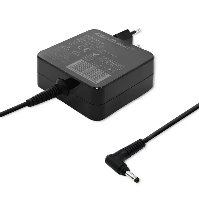 Qoltec 51745 zasilacz/przetwornica wewnętrzna 65 W Czarny