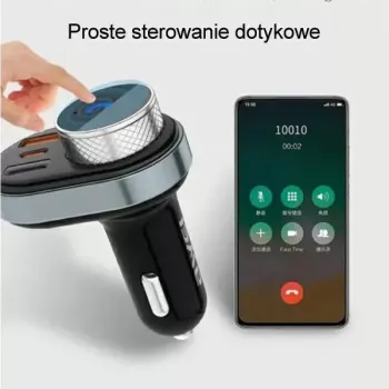 Zestaw głośnomówiący Awei C-843 Bluetooth 5.0 z transmiterem FM, portami USB i USB-C