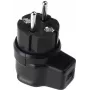 Elektryczna wtyczka kątowa Bachmann Vollgummi 740.017 IP44 czarna, 3‑biegunowe gumowe złącze kątowe
