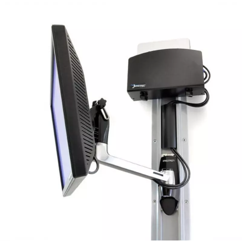 Ergotron LX HD uchwyt ścienny Swing Arm - zestaw montażowy (ramię wahadłowe, pokrętło) do telewizora (uchylny i obrotowy) - aluminium - rozmiar ekranu: do 106,7 cm (do 106,70 cm (42)) - akcesoria montażowe