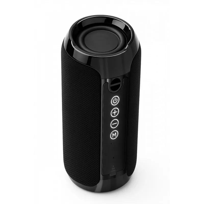 Przenośny głośnik Bluetooth stereo SQUEAK SQ1008 — 14W RMS, Bluetooth 5.3, 1200 mAh, IPX4, FM, LED, AUX, USB