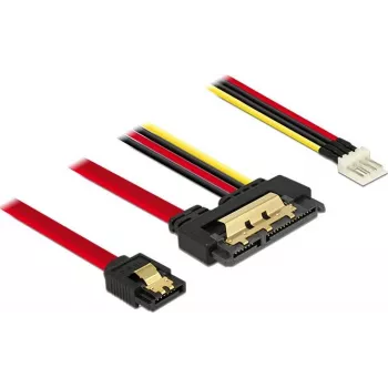 Kabel SATA DeLOCK 85232 0,3 m SATA 7-pin + Molex 4-pin SATA 22-pin Czarny