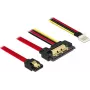 Kabel SATA DeLOCK 85232 0,3 m SATA 7-pin + Molex 4-pin SATA 22-pin Czarny