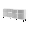Komoda Cama Meble ETNA 200x42x82 cm, biała mat, płyta wiórowa, rama 16 mm