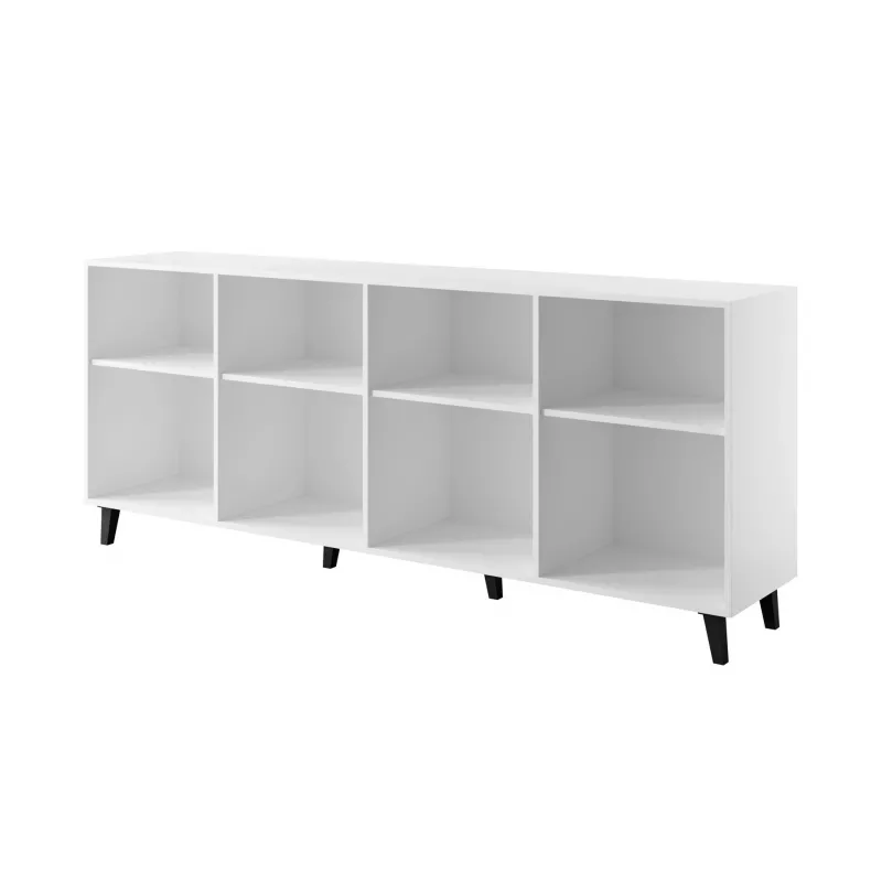 Komoda Cama Meble ETNA 200x42x82 cm, biała mat, płyta wiórowa, rama 16 mm