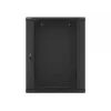 Lanberg naścienna szafa instalacyjna rack 19'' 15U 600x450mm czarna (drzwi szklane)