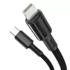 Baseus High Density Braided kabel Type-C to Lightning, PD, 20W, 1m (czarny)