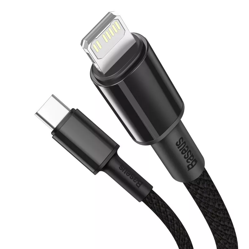 Baseus High Density Braided kabel Type-C to Lightning, PD, 20W, 1m (czarny)