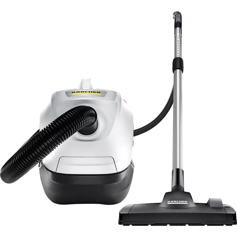 Odkurzacz cylindryczny Karcher DS 6 — na sucho, 650 W, pojemność na kurz 2 l, HEPA 13, promień działania 10,2 m, rura teleskopowa