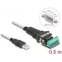 DeLOCK Adapter USB 2.0 Typ-A na szeregowy RS-422/485 męski 6-stykowy blok zacisków 0,5 m