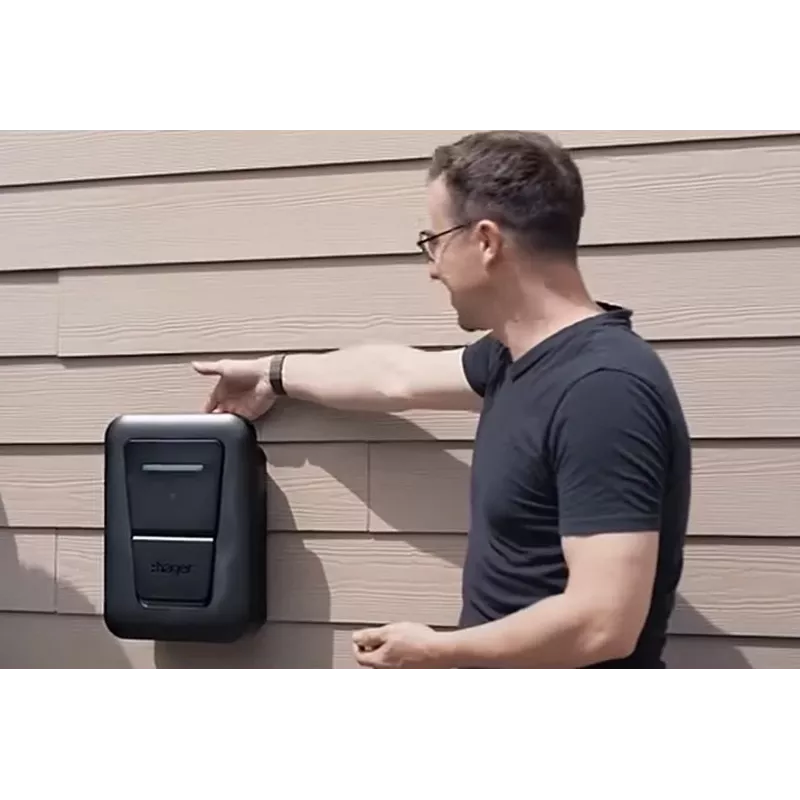 Stacja ładowania EV naścienna Hager witty one 11 kW 3-fazowa z RFID, Bluetooth i kablem Type 2 4,5 m