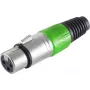 Złącze XLR ShiverPeaks BS55022-G zielone — 3-pinowe męskie złącze audio