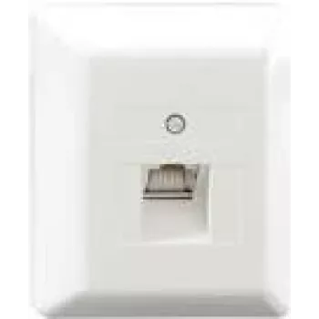 Rutenbeck UAE-Cat.6A iso-8 U Ap rw - Gniazdo sieciowe - RJ 45 - 1 gniazdo sieciowe - czysta biel, RAL 9010 (13411501)